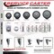 Service Caster 3 Inch Thermoplastic  Rubber Swivel 58 Inch Threaded Stem Caster Set 2 Total Lock Brakes SCC-TSTTL20S314-TPRB-58212-2-S-2 - alternate 4